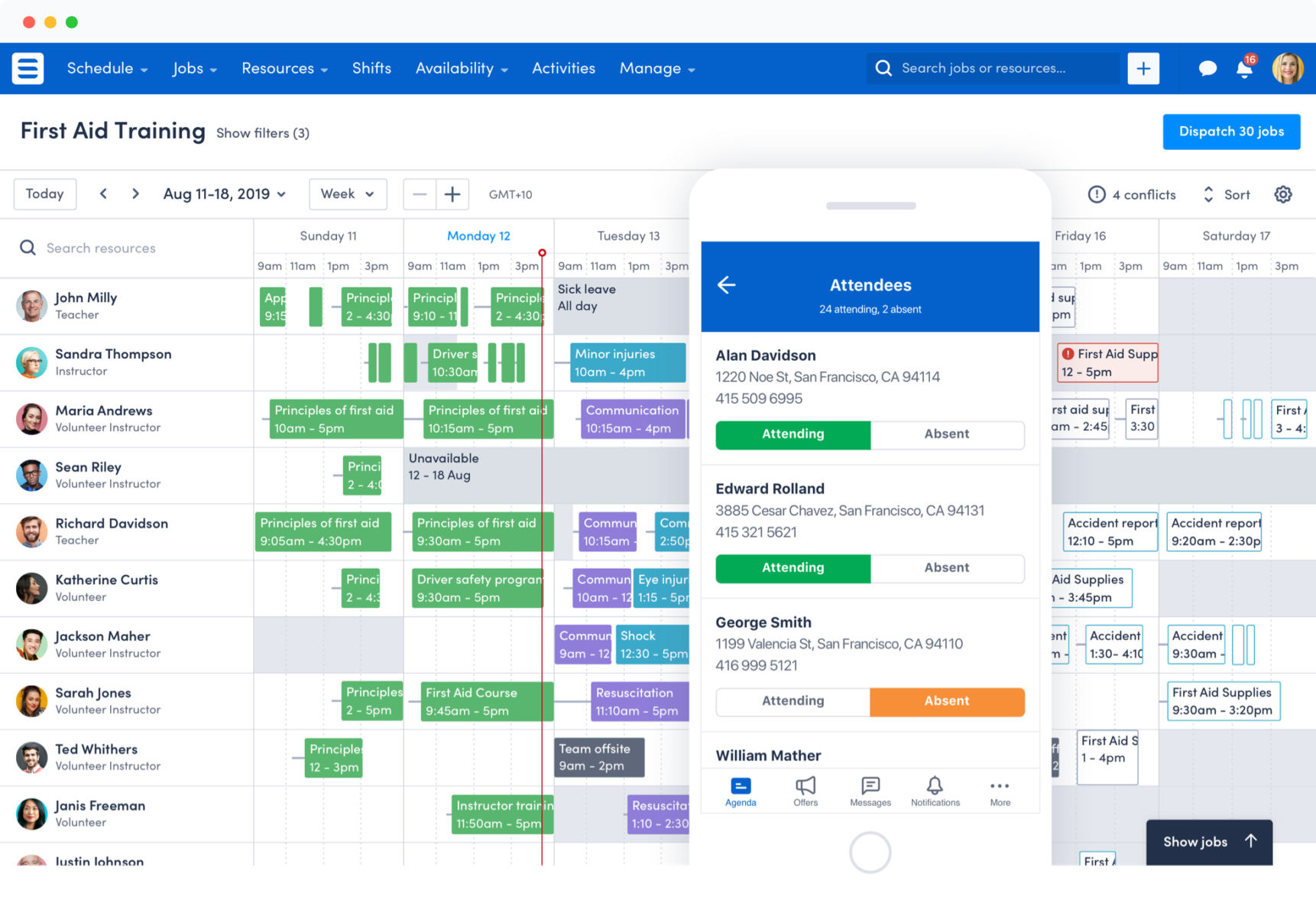 volunteer scheduling software free